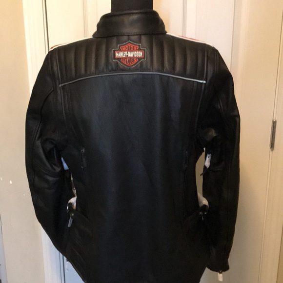 Harley Davidson Leather Riding Jacket - Picture 4 of 16